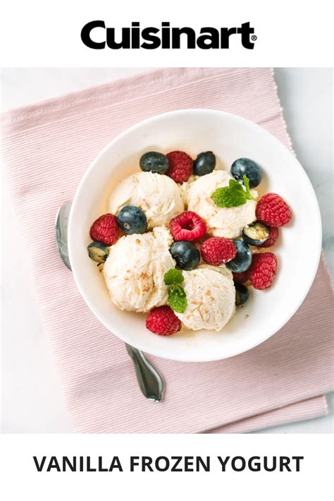 Vanilla Frozen Yogurt Recipe - Cuisinart.com | Recipe | Yogurt recipes ...