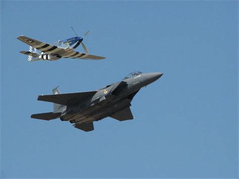 P-51 Mustang and F-15 Eagle Formation | This "Heritage Fligh… | Flickr