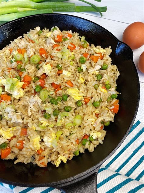 Savory chicken fried rice that the whole family will love!