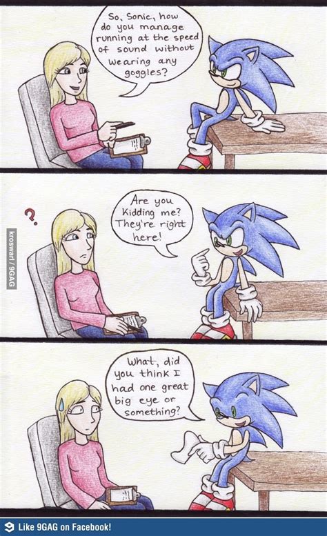 Sonic's eyes finally make sense. | Sonic funny, Funny comics, Funny ...