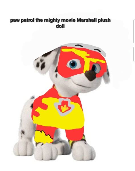 Paw patrol the mighty movie Marshall plush doll Plush Dolls, Paw Patrol, Dinosaur Stuffed Animal ...