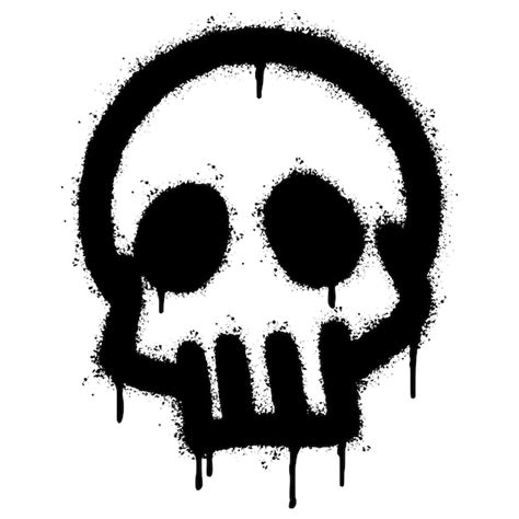 Premium Vector | Spray Painted Graffiti skull icon Sprayed isolated with a white background ...