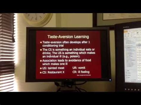 Garcia & Koelling 1966 Taste Aversion - Vce Psychology