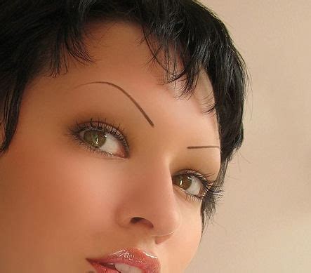 Super Thin Eyebrows | Found on internet. I Photoshopped out … | Flickr