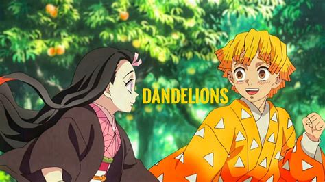 Zenitsu and Nezuko | Dandelions [AMV] - YouTube