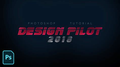 Futuristic Sci Fi Text Effect Tutorial in Photoshop CC 2018 - Blade Runner Movie - YouTube