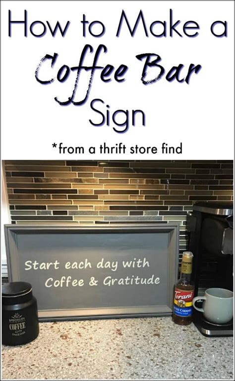 How to Make a Coffee Bar DIY Sign with Cricut | Coffee bar signs, Diy ...