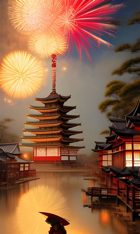 Celebrating in Japan - AI Generated Artwork - NightCafe Creator