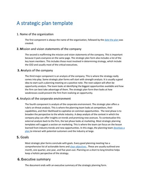 32 Great Strategic Plan Templates to Grow your Business