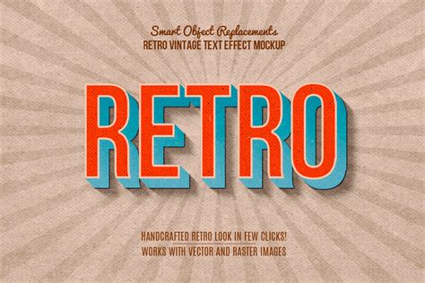 Photoshop Retro Text Effect Layer Style Graphic by anomali.bisu · Creative Fabrica