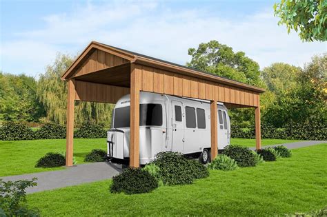 Plan 68603VR: RV Carport | Rv carports, Carport plans, Carport designs