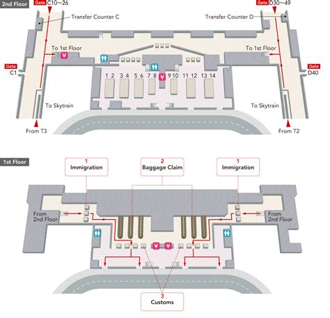 Changi Airport Terminal 1 Arrival Hall Map - China Map Tourist Destinations