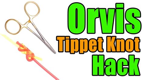 Orvis Tippet Knot Tying Hemostats Trick - YouTube