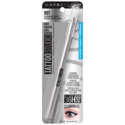 Maybelline TattooStudio Waterproof Eyeliner, Sparkling Silver - Shop ...