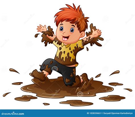 Muddy Person Cartoon