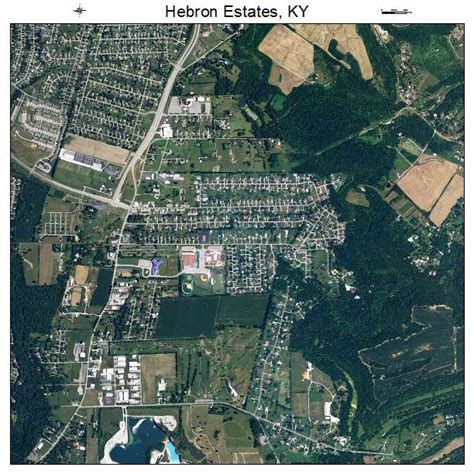 Aerial Photography Map of Hebron Estates, KY Kentucky