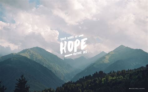 Download Hope Mountain Aesthetic Laptop Wallpaper | Wallpapers.com