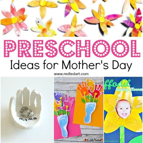 Cute & Easy Mother's Day Crafts for Preschoolers & Toddlers & Toddlers - Red Ted Art