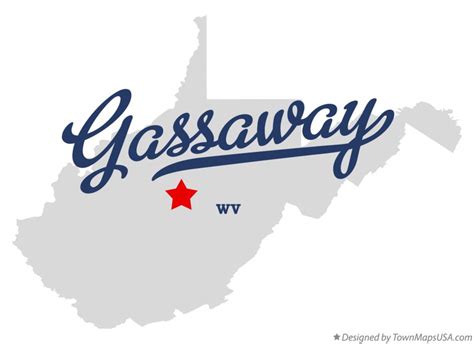 Map of Gassaway, WV, West Virginia