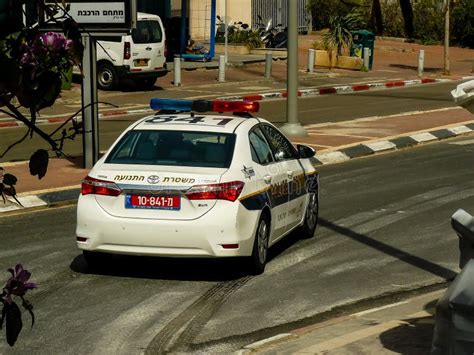 Police car editorial stock image. Image of arab, israel - 115692419