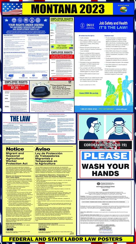 2023 Montana Labor Law Posters ⭐ | State, Federal, OSHA | LABORLAWHRSIGNS