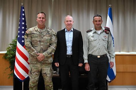 CENTCOM chief Gen. Michael Erik Kurilla met with Defense Minister Yoav Gallant, Israeli army ...