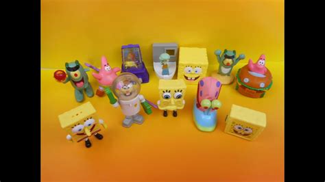 2004 BURGER KING BIG KID'S MEAL NICKELODEON'S THE SPONGEBOB MOVIE SET OF 12 TOY'S VIDEO REVIEW ...