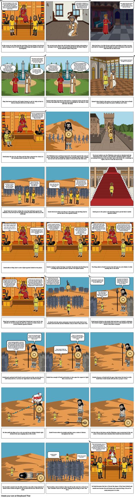 David Versus Goliath Comic Strip Storyboard by a36aa3f1