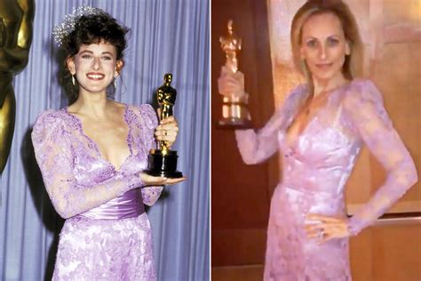 Marlee Matlin finds (and wears) her old Oscars dress during coronavirus quarantine