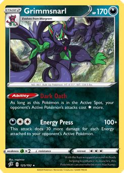 Grimmsnarl | Rebel Clash | TCG Card Database | Pokemon.com