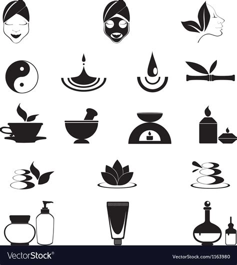 Wellness icons Royalty Free Vector Image - VectorStock