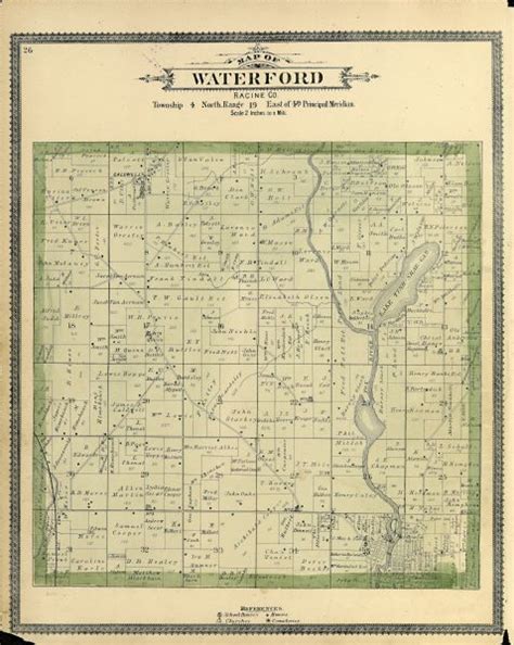 Map of Waterford | Map or Atlas | Wisconsin Historical Society