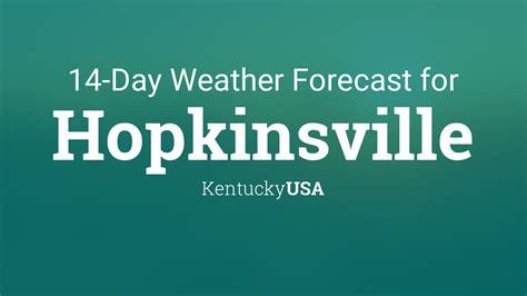 Hopkinsville, Kentucky, USA 14 day weather forecast