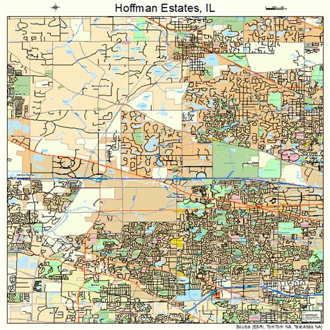 Hoffman Estates Illinois Street Map 1735411