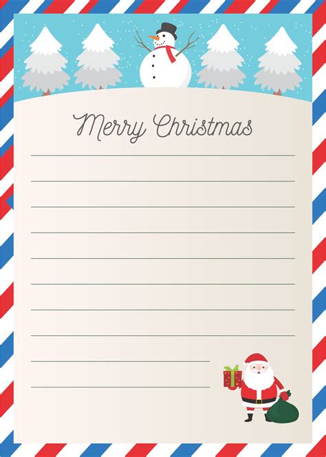 Christmas Letter To Santa Templates - 14 Free PDF Printables | Printablee