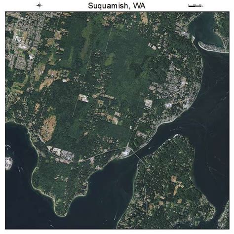 Aerial Photography Map of Suquamish, WA Washington