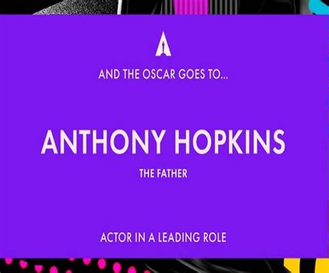 Oscar Award 2021 Anthony Hopkins becomes best actor, Nomadland