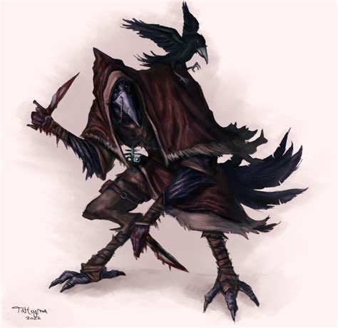 [OC] Giggler, a rogue kenku - commission I did for a friend :D: DnD in ...