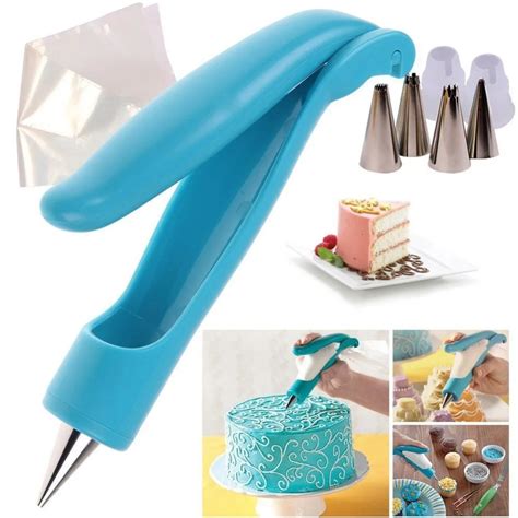 Pastry Icing Piping Bag Nozzle Tips Fondant Cake Cupcake Decorating Pen Tool Set-in Dessert ...