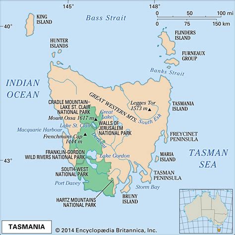 Tasmania | History, Capital, Map, Climate, & Facts | Britannica