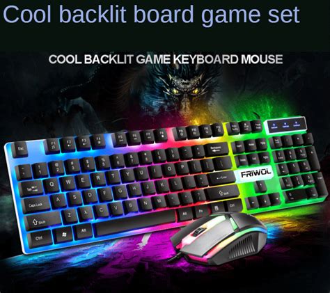 Mechanical Keyboard and Mouse Combo with LED Black - Buy, Rent, Pay in ...