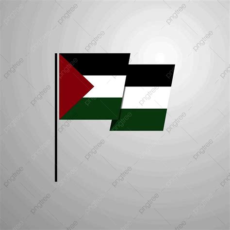 Palestine Flag Vector Hd Images, Palestine Waving Flag Design Vector, Arabic, Jerusalem, Mark ...