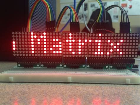 Scrolling Text on a 8x8 LED Matrix Using an Arduino UNO | Led matrix, Scrolling text, Arduino