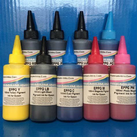 900ml PIGMENT PRINTER INK REFILL BOTTLES FITS EPSON STYLUS PHOTO R2400 ...