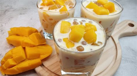 Mango jelly tapioca salad - YouTube