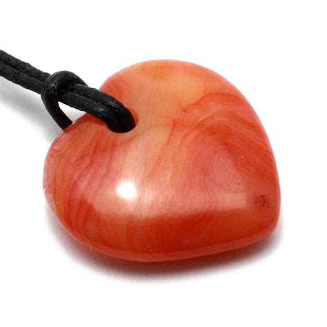 Virgo Birthstone Necklace - Carnelian Heart