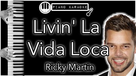 Livin’ La Vida Loca - Ricky Martin - Piano Karaoke Instrumental - YouTube