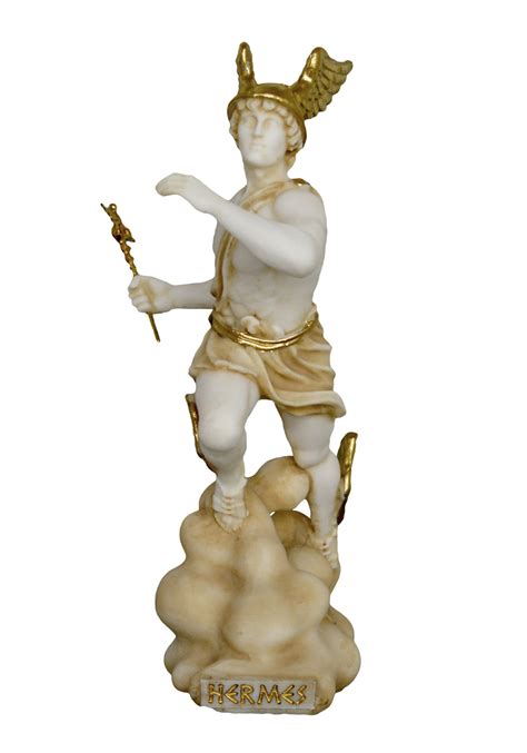 Hermes Mercury Aged Alabaster Statue the Messenger of | Etsy