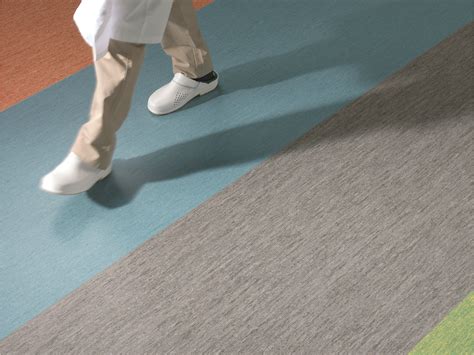 Antibacterial anti-slip PVC flooring iQ OPTIMA by TARKETT