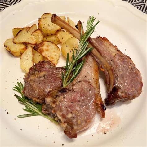 Baked lamb chops with roast potatoes - Beautiful Voyager